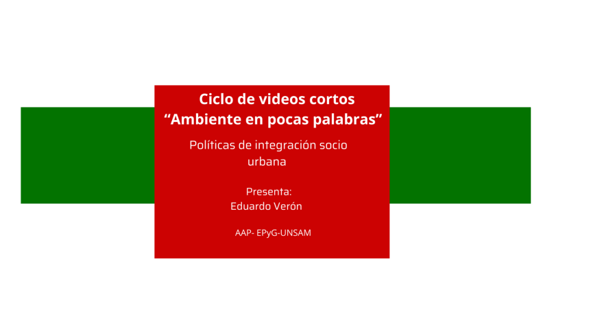 AMBIENTE Y POLITICA: CICLO DE VIDEOS CORTOS